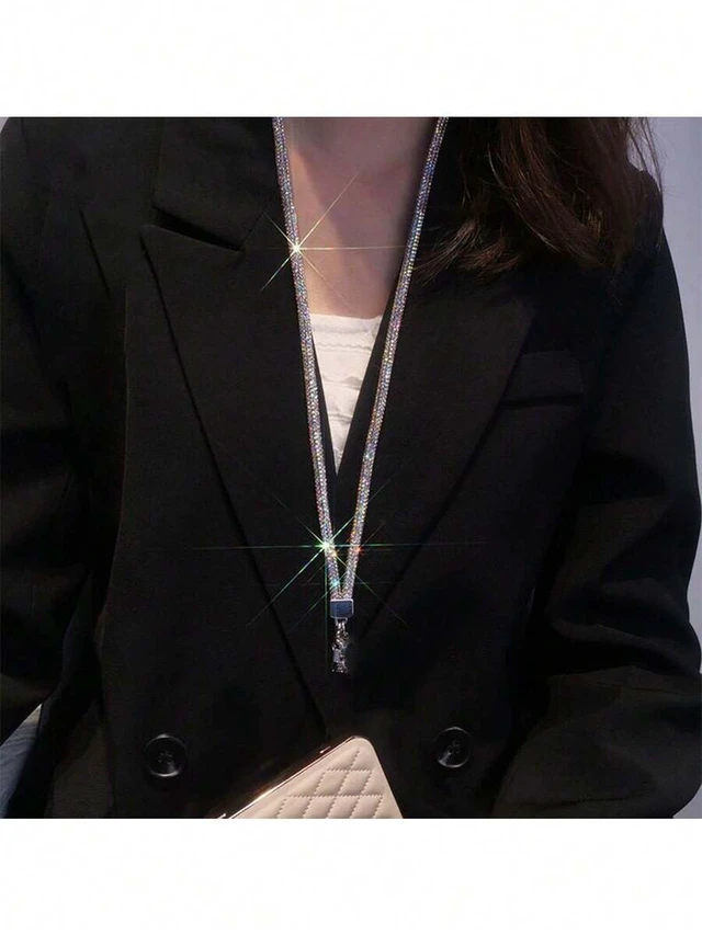 Alt view image 6 of 7 - Bks Rhinestone Phone Lanyard Luxury Bling Wrist Strap Colorful Fashion Charm Bag Decoration Two Sizes