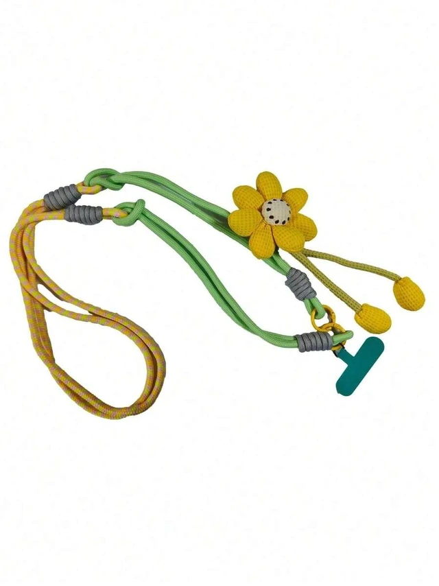 Main image of Bks Women's Crossbody Phone Lanyard Neck Wrist Strap Floral Patchwork Travel Hiking Long Dual