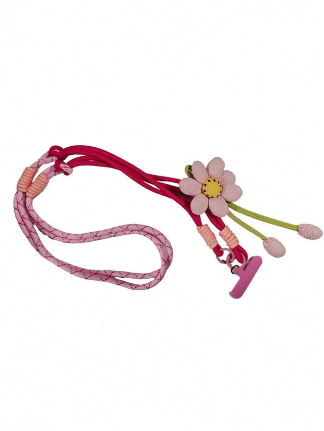 Main image of Bks Women's Crossbody Phone Lanyard Neck Wrist Strap Floral Patchwork Travel Hiking Long Dual
