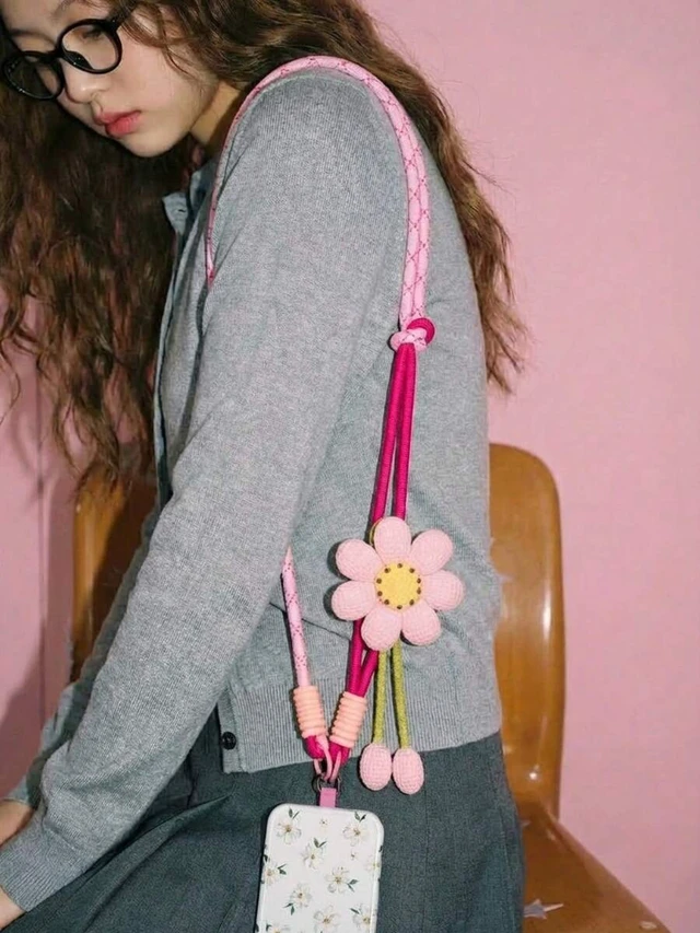 Alt view image 2 of 7 - Bks Women's Crossbody Phone Lanyard Neck Wrist Strap Floral Patchwork Travel Hiking Long Dual