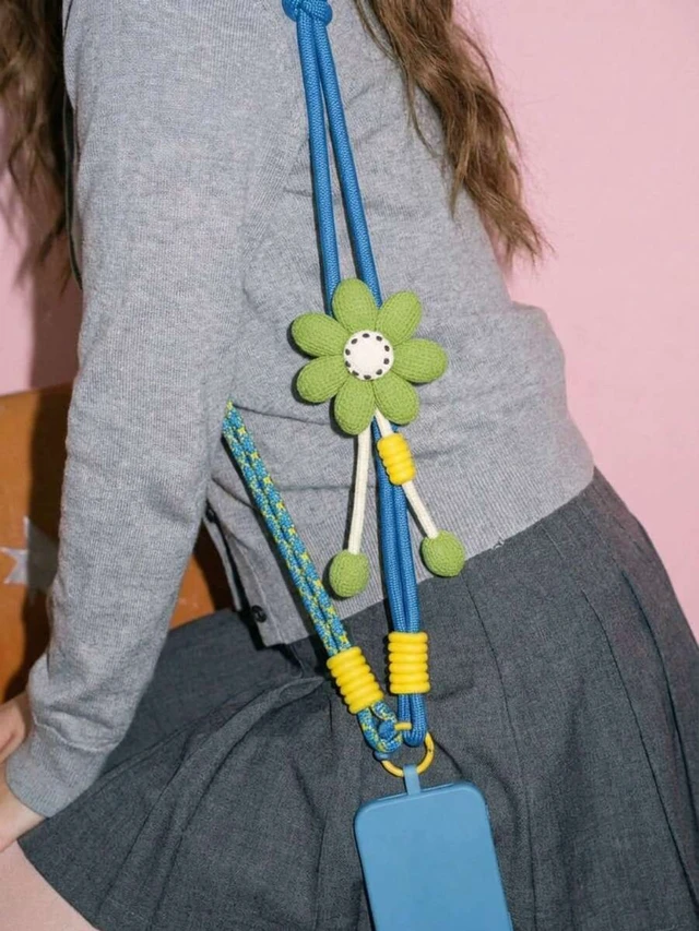 Alt view image 3 of 7 - Bks Women's Crossbody Phone Lanyard Neck Wrist Strap Floral Patchwork Travel Hiking Long Dual