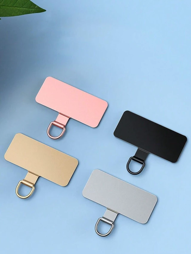 Alt view image 2 of 7 - Bks Universal Mobile Phone Lanyard Strap Metal Patch Ultra-Thin Case Accessory for Skiing Running Climbing Gift