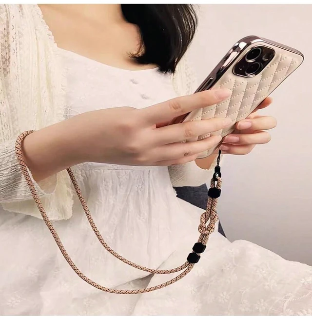 Alt view image 5 of 7 - Bks Adjustable Nylon Mobile Phone Lanyard Wrist Strap Cross-Body Keychain Compatible With Airpods Camera Pendants Multiple Color Options