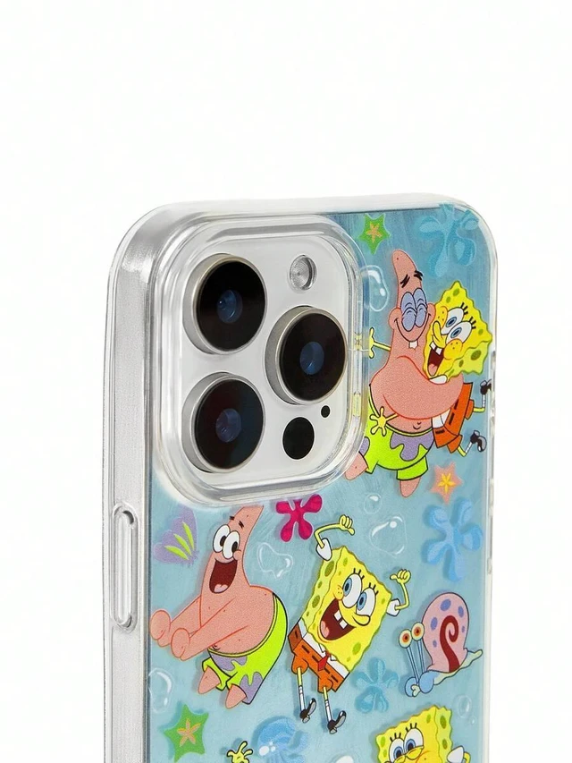 Alt view image 4 of 7 - Bks SpongeBob SquarePants Cartoon Graphic Phone Case Durable Fashionable Design Compatible With iPhone
