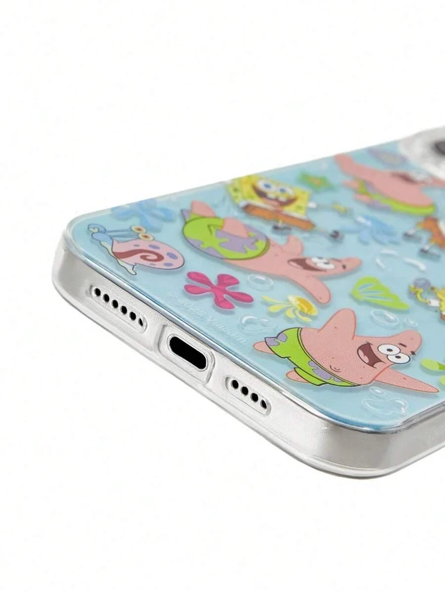 Alt view image 6 of 7 - Bks SpongeBob SquarePants Cartoon Graphic Phone Case Durable Fashionable Design Compatible With iPhone