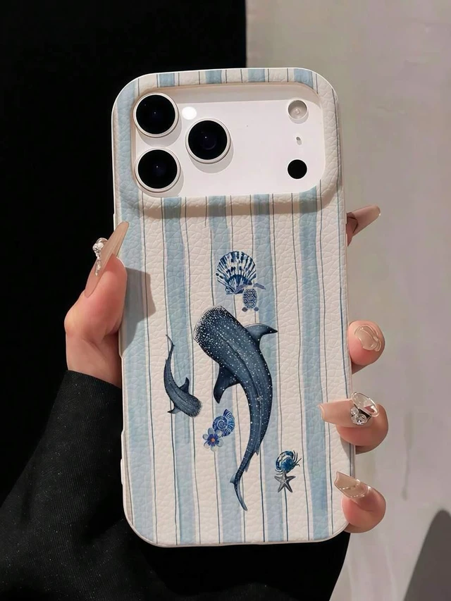 Alt view image 7 of 7 - Bks 1pc Full Coverage Lychee Texture Cute Holding Hands Otter Baby Light Yellow Striped Fashion Phone Case, Ins Healing Style Solid Color Phone Case, Perfect For Summer Use, Compatible With IPhone16/1