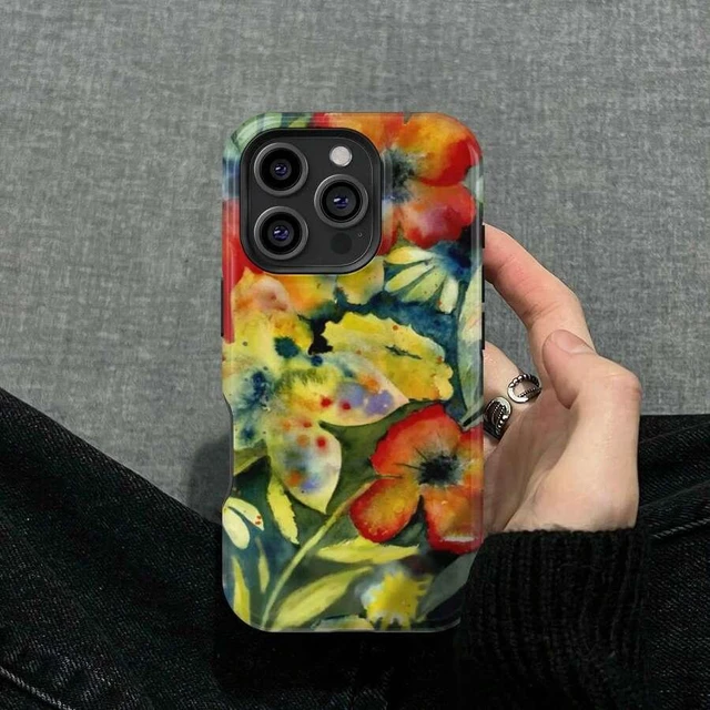 Alt view image 2 of 7 - Bks Cute Retro Floral Pattern Phone Case, Compatible With IPhone 17, 16, 15, 14 Plus, 13, 12, 11 Pro Max