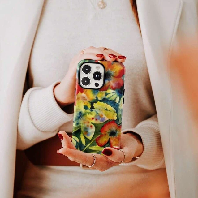 Alt view image 5 of 7 - Bks Cute Retro Floral Pattern Phone Case, Compatible With IPhone 17, 16, 15, 14 Plus, 13, 12, 11 Pro Max