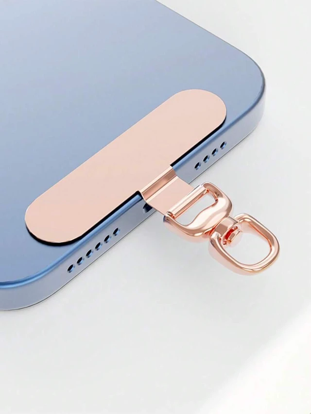 Main image of Bks 360 Degree Rotatable Stainless Steel Phone Lanyard Hook Metal Pad Washer Secure Strap Attachment