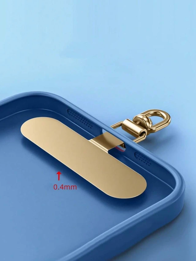Alt view image 2 of 7 - Bks 360 Degree Rotatable Stainless Steel Phone Lanyard Hook Metal Pad Washer Secure Strap Attachment
