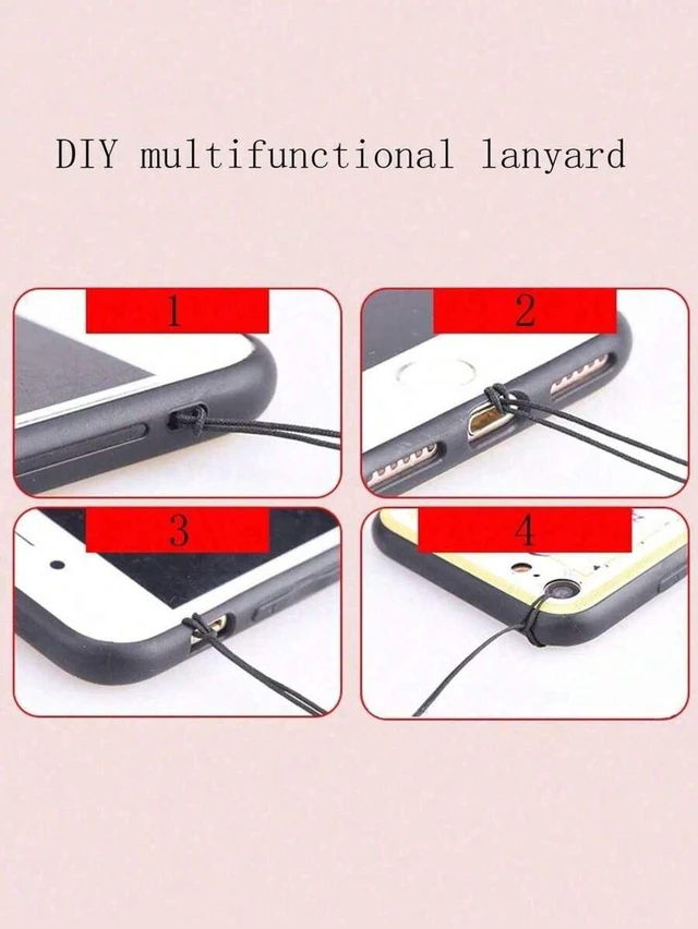 Alt view image 7 of 7 - Bks Minimalist Tulip Flower Phone Lanyard Wrist Strap Bag Charm Crossbody Accessory for Smartphone Camera Daily Use