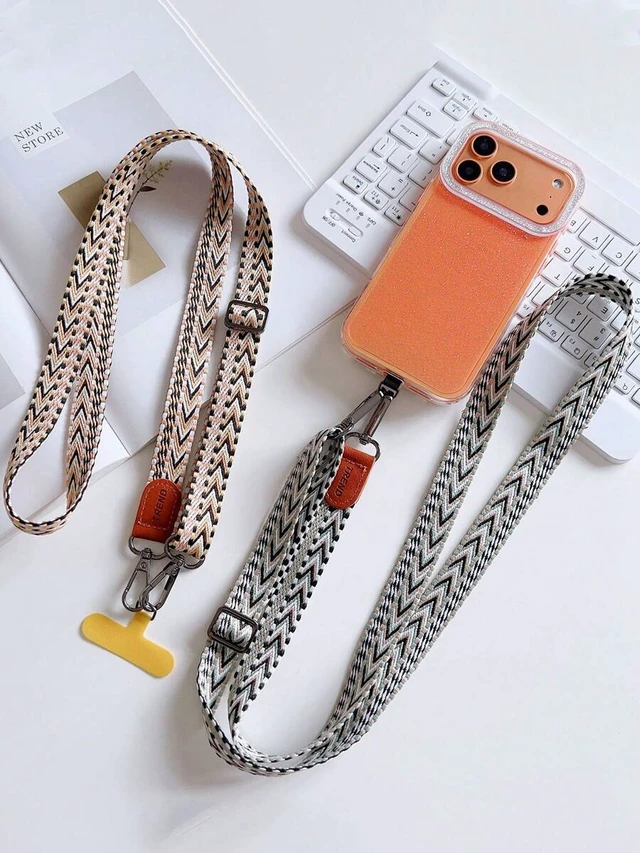 Alt view image 3 of 7 - Bks Fabric Vintage Phone Lanyard Crossbody Strap Adjustable Shoulder Chain Anti-Loss For Women