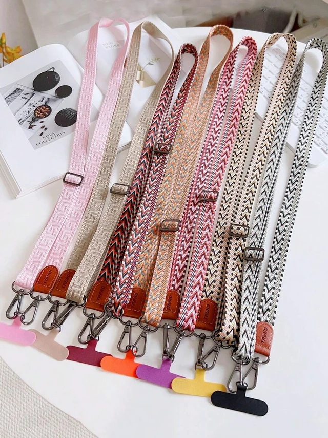 Alt view image 5 of 7 - Bks Fabric Vintage Phone Lanyard Crossbody Strap Adjustable Shoulder Chain Anti-Loss For Women