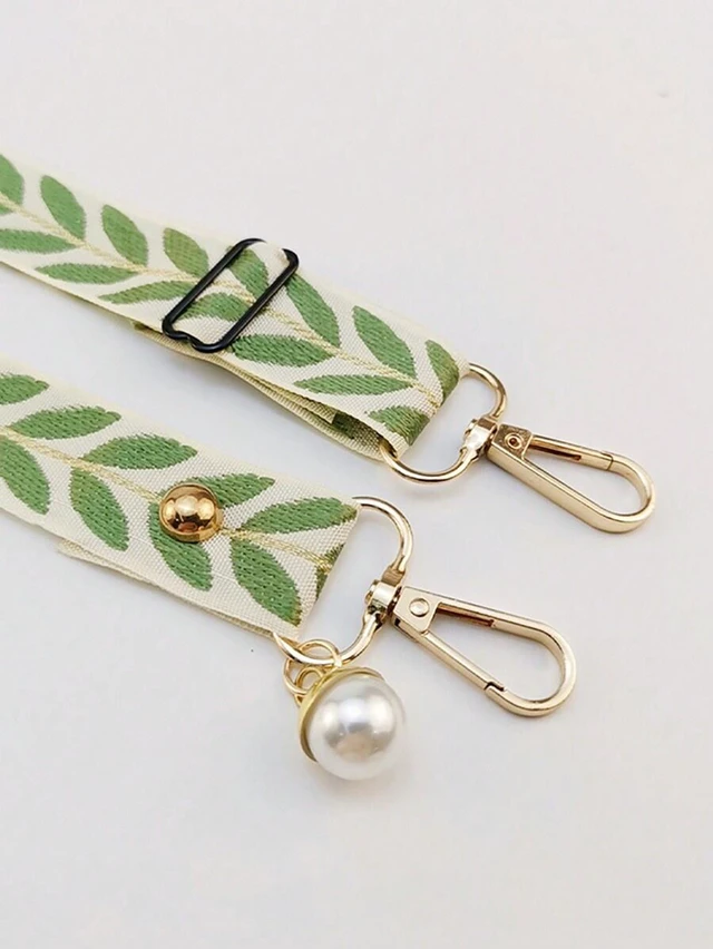 Alt view image 3 of 7 - Bks Adjustable Pearl Decorated Wide Strap Crossbody Phone Lanyard Elegant Charm Holder Gift for Mother Family Friends Birthday Holiday