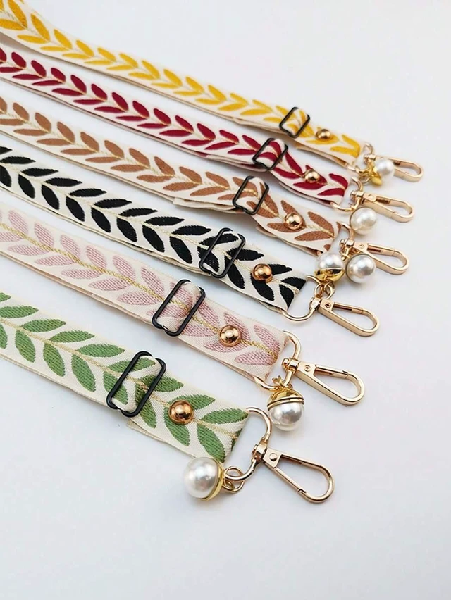 Alt view image 6 of 7 - Bks Adjustable Pearl Decorated Wide Strap Crossbody Phone Lanyard Elegant Charm Holder Gift for Mother Family Friends Birthday Holiday