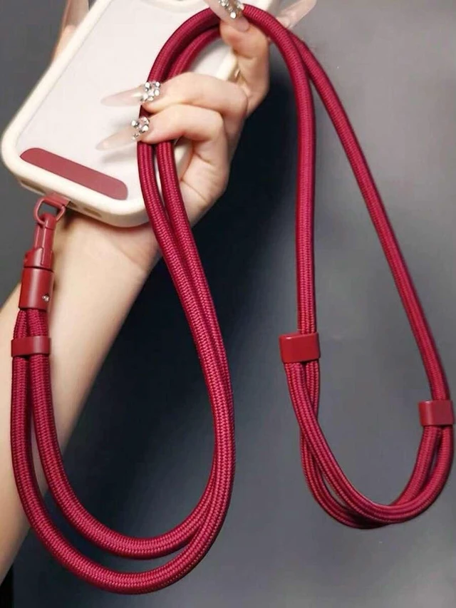 Alt view image 3 of 7 - Bks Smart Phone Wrist Strap Lanyard 360 Rotatable Anti-Tangle Crossbody Travel Keychain Adjustable Metal Clip Chain Gift
