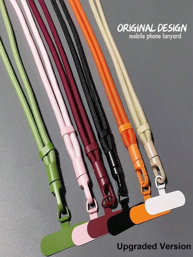 Alt view image 5 of 7 - Bks Smart Phone Wrist Strap Lanyard 360 Rotatable Anti-Tangle Crossbody Travel Keychain Adjustable Metal Clip Chain Gift