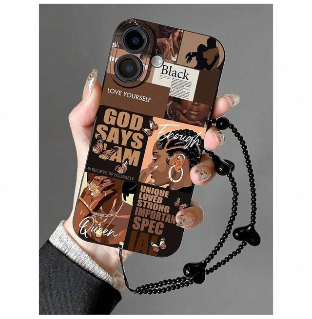 Alt view image 3 of 7 - Bks Phone Charm Lanyard Case Liquid Silicone Shockproof Full Body Protection Compatible with iPhone 16 15 14 13 12 11 Galaxy A S Series