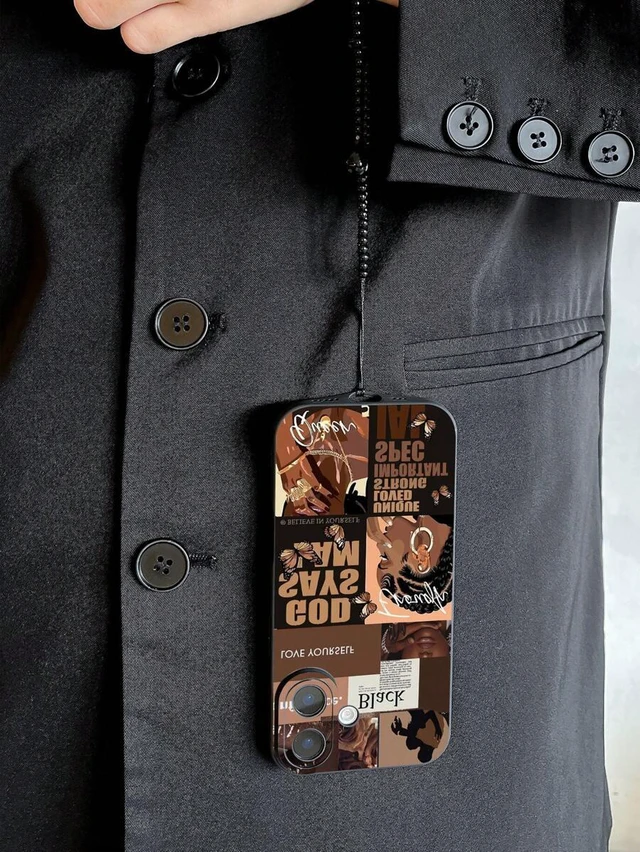 Alt view image 4 of 7 - Bks Phone Charm Lanyard Case Liquid Silicone Shockproof Full Body Protection Compatible with iPhone 16 15 14 13 12 11 Galaxy A S Series