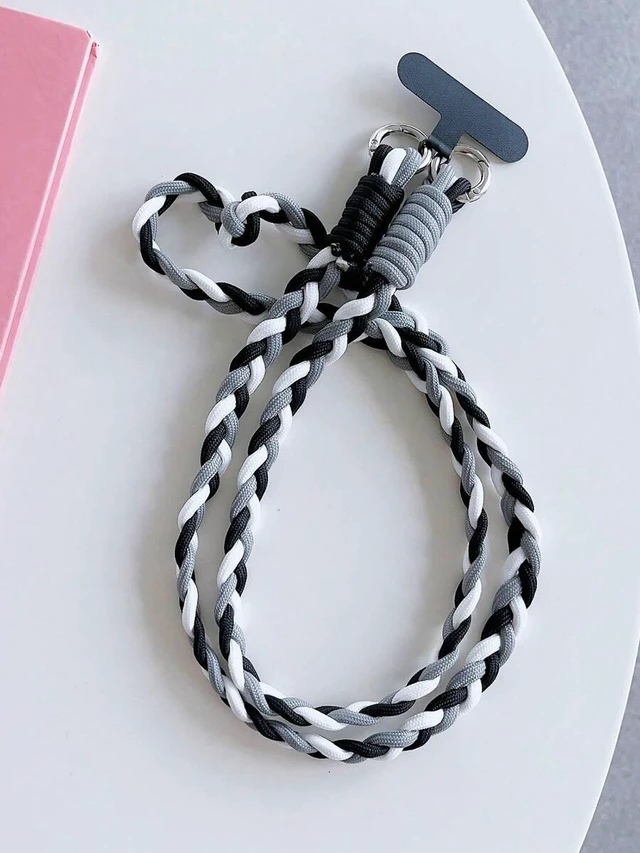 Alt view image 7 of 7 - Bks Phone Lanyard Strap Durable Braided Cord Universal Case Fit Colorful Design Metal Clasp