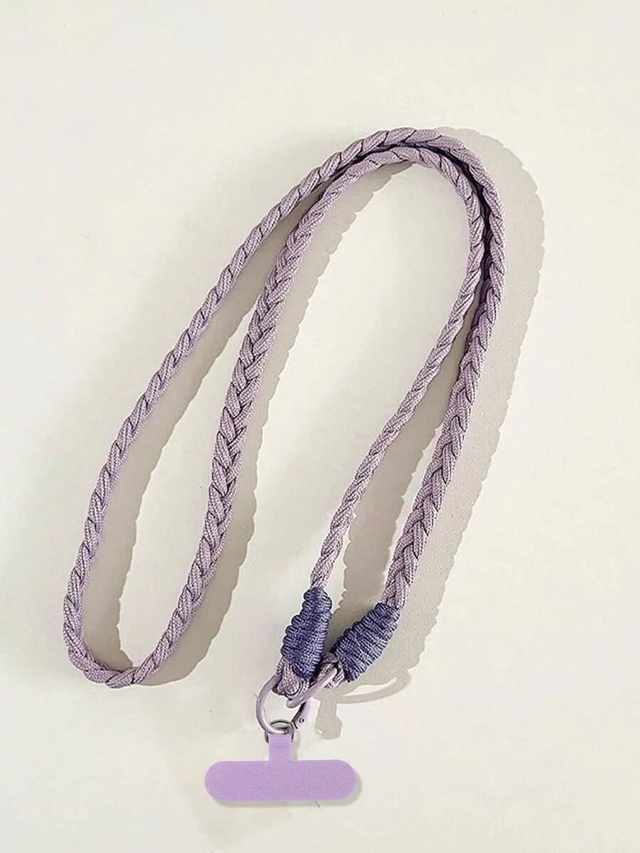 Alt view image 2 of 7 - Bks Phone Lanyard Strap Durable Braided Cord Universal Case Fit Colorful Design Metal Clasp