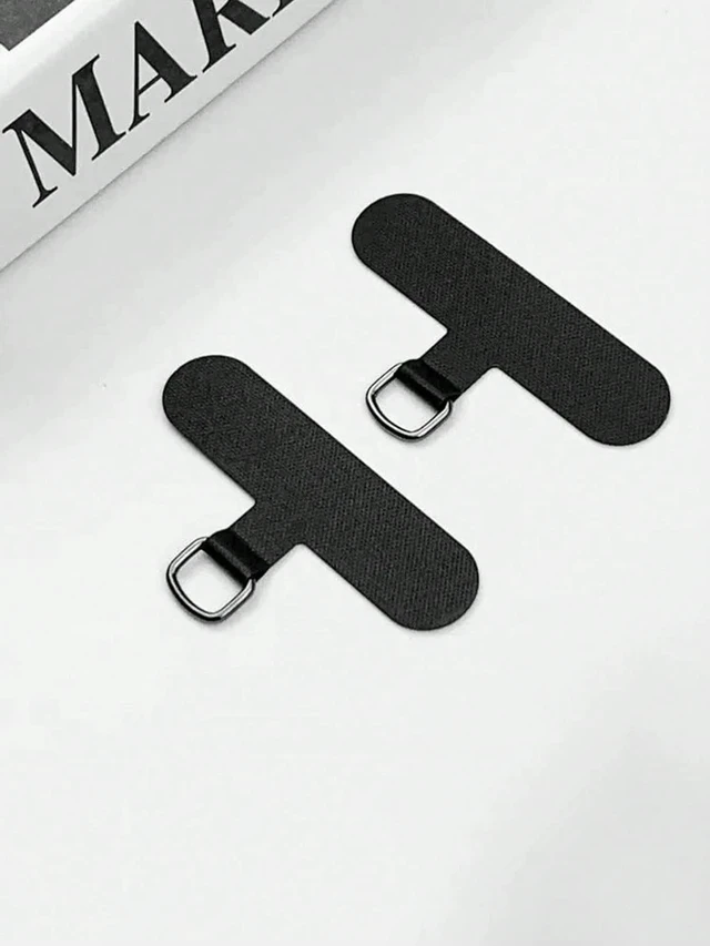 Main image of Bks Universal Phone Lanyard Clips Replacement Parts for Cases Fit All Phones Black White Won't Affect Charging