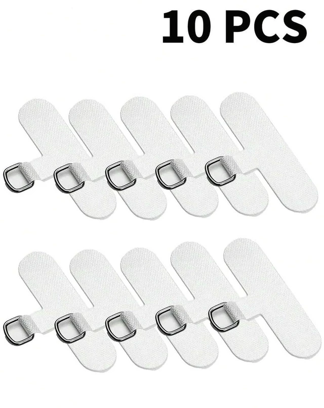 Alt view image 5 of 7 - Bks Universal Phone Lanyard Clips Replacement Parts for Cases Fit All Phones Black White Won't Affect Charging