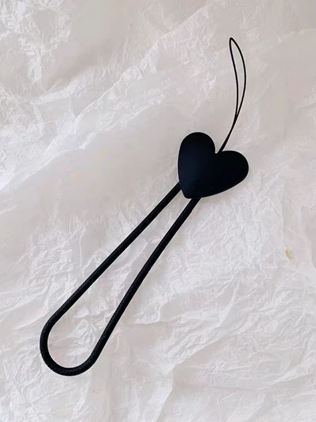 Alt view image 2 of 7 - Bks Heart Shaped Silicone Phone Lanyard Minimalist Luxury Charm for Mother Family Birthday Holiday Gift