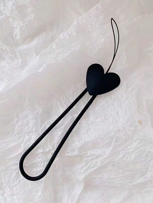 Alt view image 3 of 7 - Bks Heart Shaped Silicone Phone Lanyard Minimalist Luxury Charm for Mother Family Birthday Holiday Gift