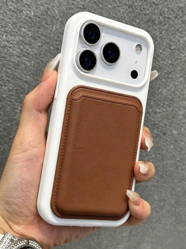 Alt view image 2 of 7 - Bks Silicone Magnetic Wireless Charging Card Holder Phone Case Compatible With iPhone 17 Pro Max 16 15 14 13 12 11 Plus Mauve Purple