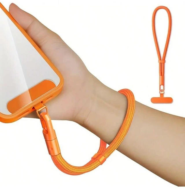 Main image of Bks Adjustable Phone Lanyard Wrist Strap, Anti-Theft Security Buckle, Short Hanging Cord Gift for Mother Family Friends Birthday Holiday