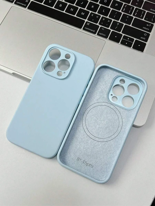 Alt view image 5 of 7 - Bks Luxury Magnetic Style Silicone Magnetic Solid Color Magnetic Liquid Silicone Phone Case With Wireless Charging Support Compatible With IPhone 17 Pro Max 17 Pro 17 Air 17 16 Plus 15 14 13 12 Pro Ma
