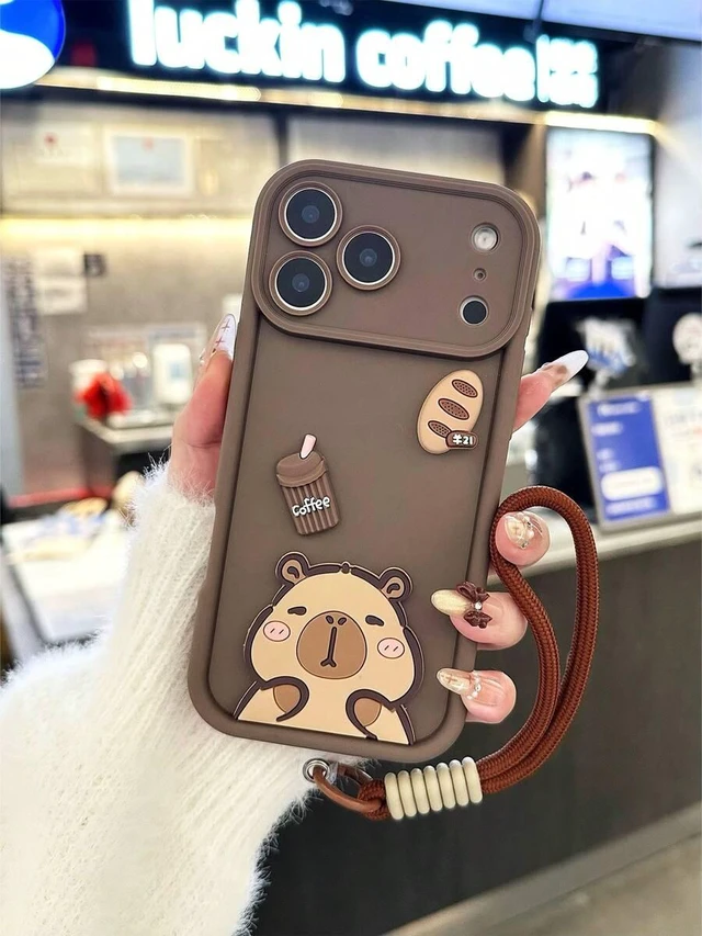 Alt view image 2 of 7 - Bks 3D Animal Pattern Phone Case Full Coverage Camera Protection Anti-Drop Compatible Samsung Galaxy A Series iPhone 11 to 17 Pro Max