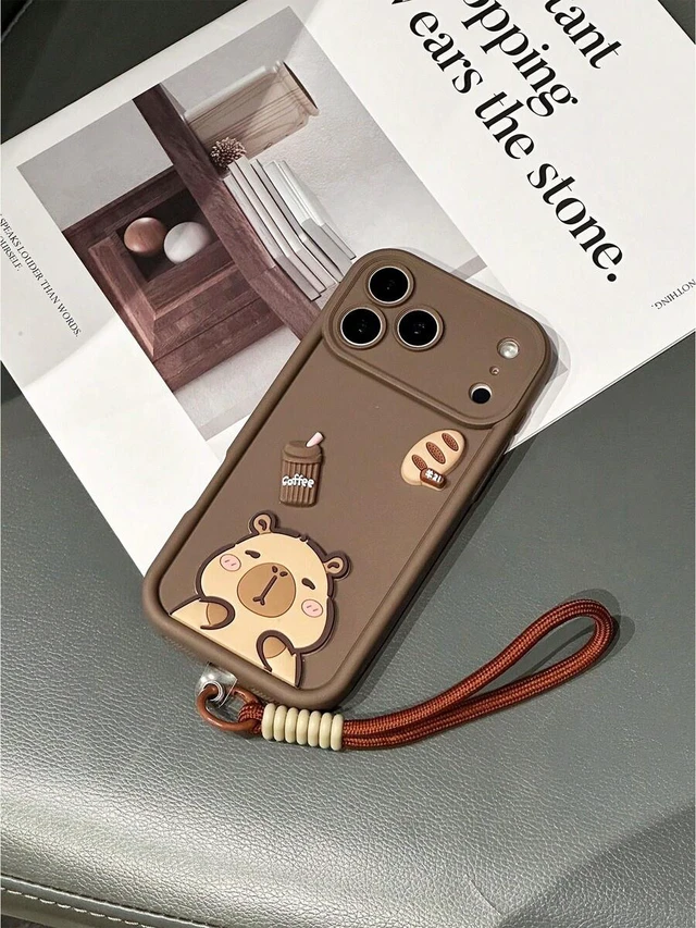 Alt view image 3 of 7 - Bks 3D Animal Pattern Phone Case Full Coverage Camera Protection Anti-Drop Compatible Samsung Galaxy A Series iPhone 11 to 17 Pro Max