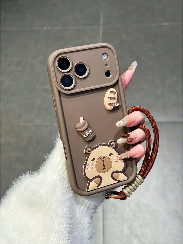 Alt view image 5 of 7 - Bks 3D Animal Pattern Phone Case Full Coverage Camera Protection Anti-Drop Compatible Samsung Galaxy A Series iPhone 11 to 17 Pro Max