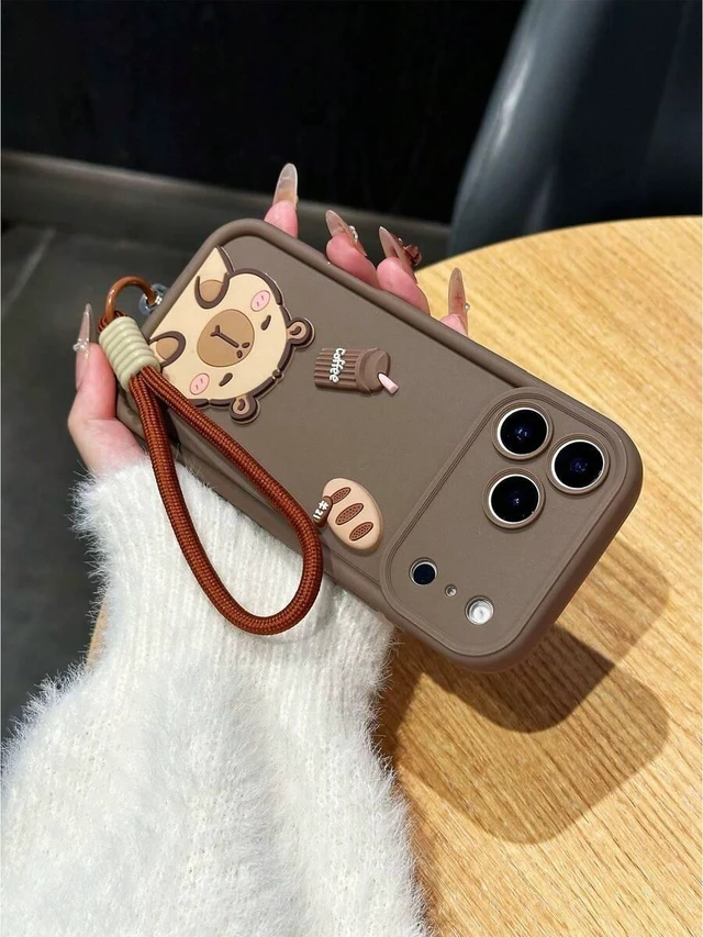 Alt view image 7 of 7 - Bks 3D Animal Pattern Phone Case Full Coverage Camera Protection Anti-Drop Compatible Samsung Galaxy A Series iPhone 11 to 17 Pro Max