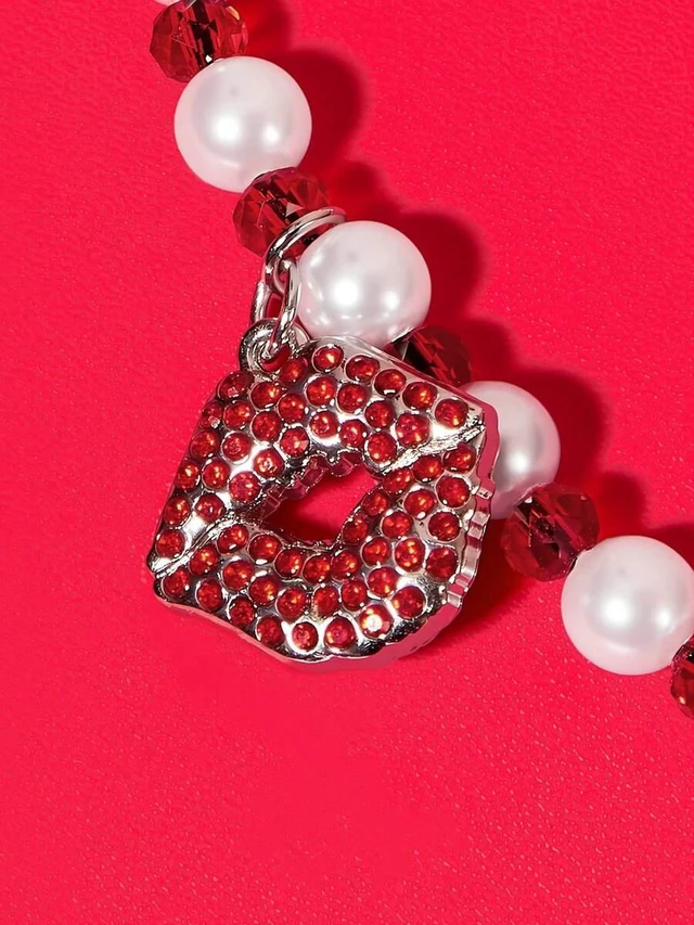 Alt view image 6 of 7 - Bks Fashion Zinc Alloy Beaded Mobile Phone Chain Lanyard Charm for Ladies Sweet Gift Party Holiday Valentine's Day