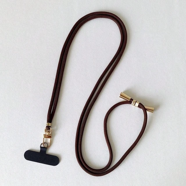 Main image of Bks Adjustable Universal Phone Lanyard Strap, Retractable Halter Cord, Durable Anti-Drop Long Phone Chain For Outdoor Use