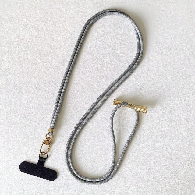 Main image of Bks Adjustable Universal Phone Lanyard Strap, Retractable Halter Cord, Durable Anti-Drop Long Phone Chain For Outdoor Use