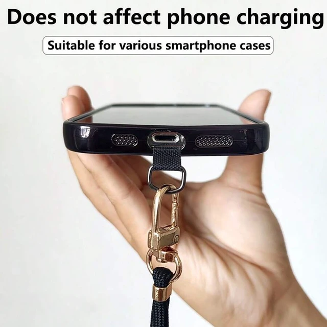 Alt view image 6 of 7 - Bks Adjustable Universal Phone Lanyard Strap, Retractable Halter Cord, Durable Anti-Drop Long Phone Chain For Outdoor Use