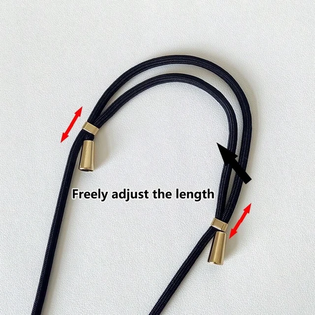 Alt view image 7 of 7 - Bks Adjustable Universal Phone Lanyard Strap, Retractable Halter Cord, Durable Anti-Drop Long Phone Chain For Outdoor Use
