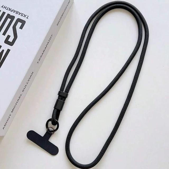 Alt view image 5 of 7 - Bks Adjustable Woven Phone Lanyard with Anti-Loss Protection, Solid Color Rope Texture for All Phone Cases