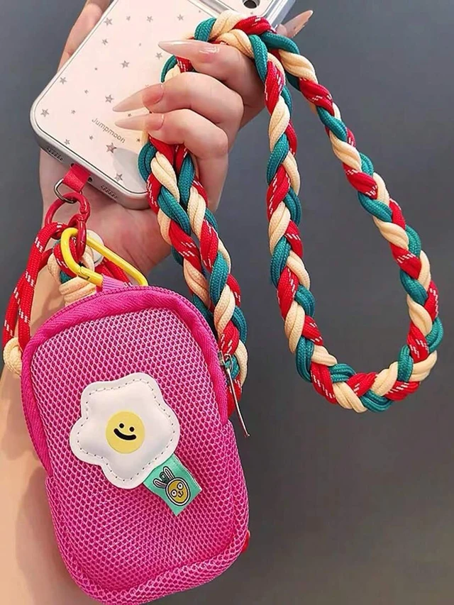 Alt view image 2 of 7 - Bks Women's Long Crossbody Phone Lanyard Portable Mini Storage Pouch Anti-Loss Key Holder Versatile Shoulder Strap For Travel Shopping