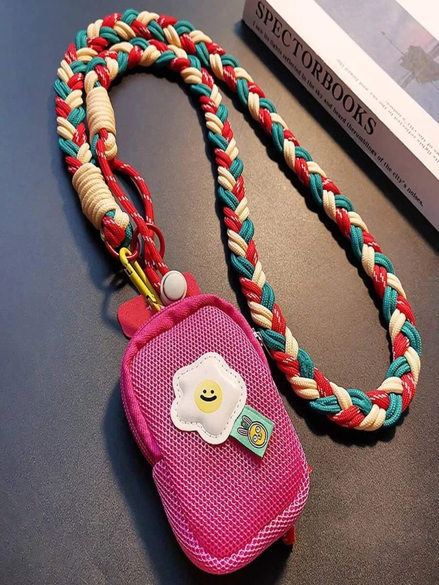 Alt view image 6 of 7 - Bks Women's Long Crossbody Phone Lanyard Portable Mini Storage Pouch Anti-Loss Key Holder Versatile Shoulder Strap For Travel Shopping