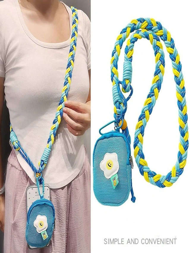 Alt view image 5 of 7 - Bks Women's Long Crossbody Phone Lanyard Portable Mini Storage Pouch Anti-Loss Key Holder Versatile Shoulder Strap For Travel Shopping