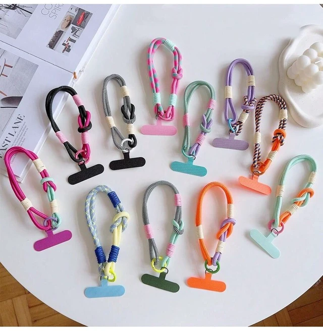 Alt view image 3 of 7 - Bks Vintage Phone Lanyard Wrist Strap Detachable Summer Hand Chain Anti-Lost Keychain Earbud Holder Card Clip Gift For Mother Family Friends Birthday Holiday