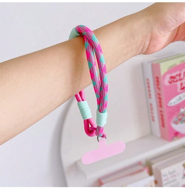 Alt view image 6 of 7 - Bks Vintage Phone Lanyard Wrist Strap Detachable Summer Hand Chain Anti-Lost Keychain Earbud Holder Card Clip Gift For Mother Family Friends Birthday Holiday