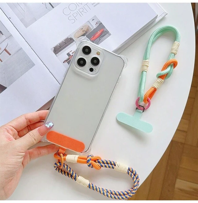 Alt view image 7 of 7 - Bks Vintage Phone Lanyard Wrist Strap Detachable Summer Hand Chain Anti-Lost Keychain Earbud Holder Card Clip Gift For Mother Family Friends Birthday Holiday