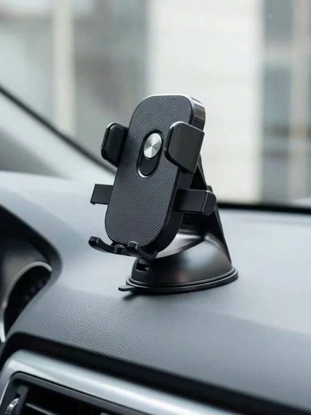 Alt view image 5 of 7 - Bks Suction Cup Car Phone Holder, 360° Adjustable Dashboard Mount, One-Handed Operation for Smooth and Bumpy Roads Navigation