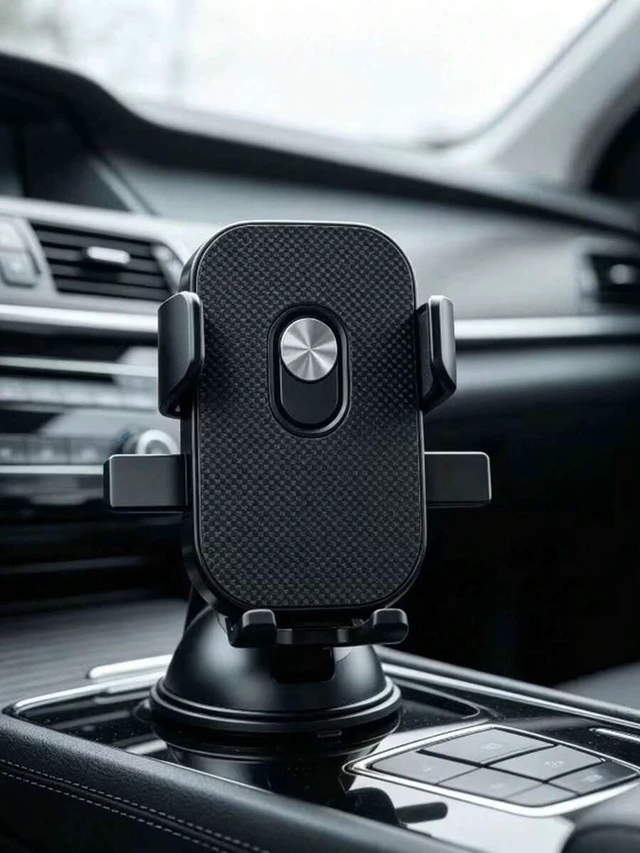 Alt view image 7 of 7 - Bks Suction Cup Car Phone Holder, 360° Adjustable Dashboard Mount, One-Handed Operation for Smooth and Bumpy Roads Navigation
